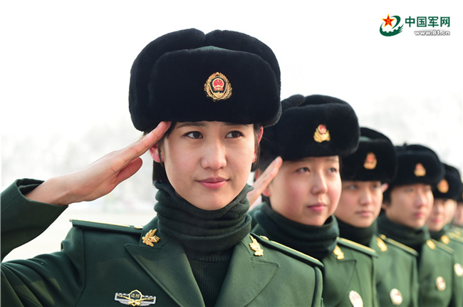 中国边防女武警图片